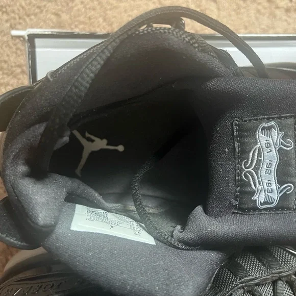 Air Jordan 6 Rings Black Sneakers - Picture 7 of 8